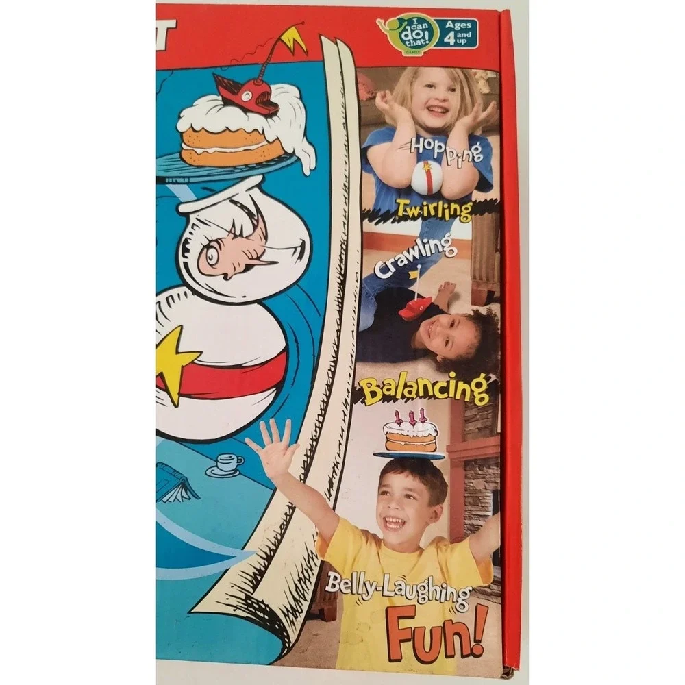 Dr.Seuss Cat in the Hat I Can Do That! Game Active Play Kids Board Game Complete